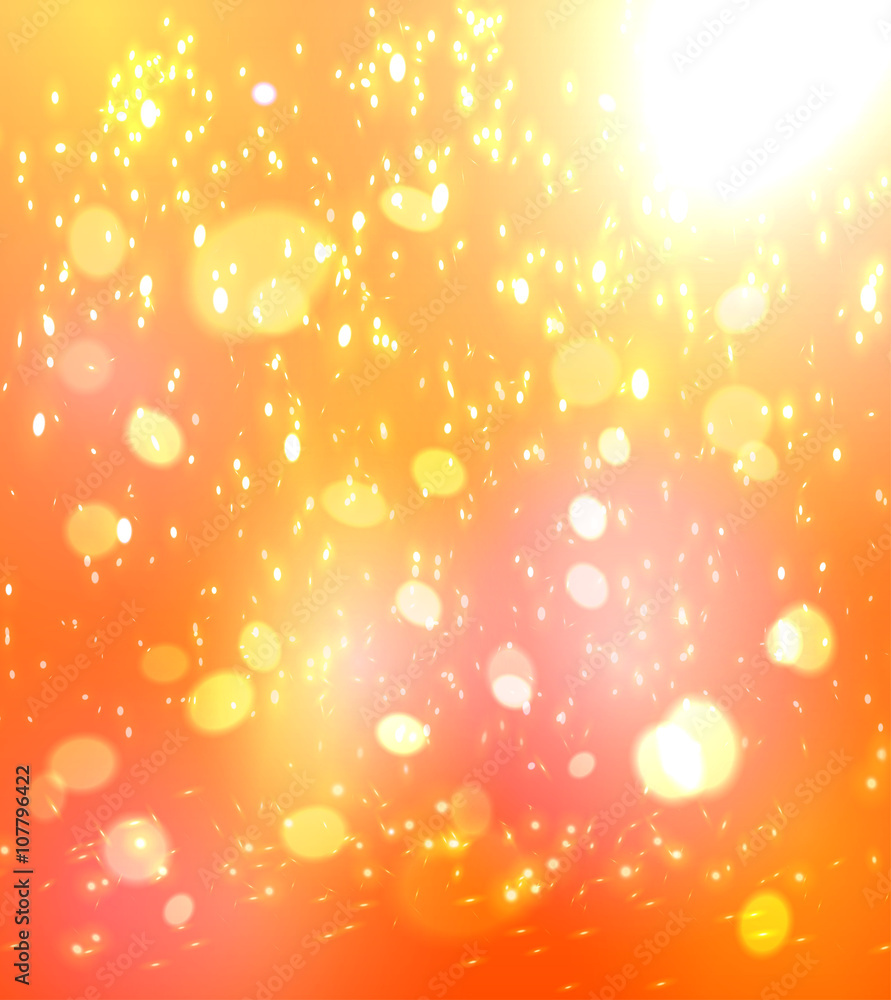 Abstract bokeh background summer theme