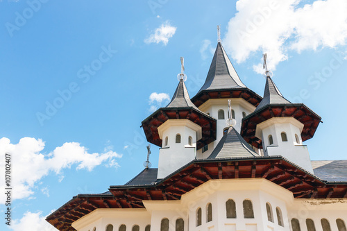 Orthodox church in Manastirea Prislop, Maramures country, Romania © dziewul