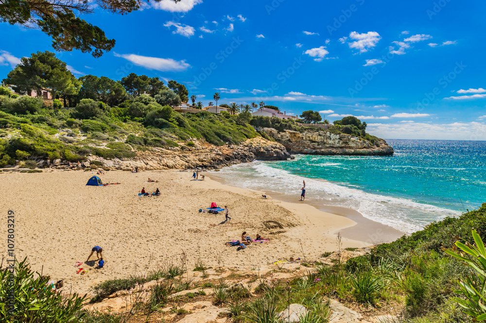 Fototapeta premium Strand Urlaub Sommer Sonne Spanien Mallorca Balearen 