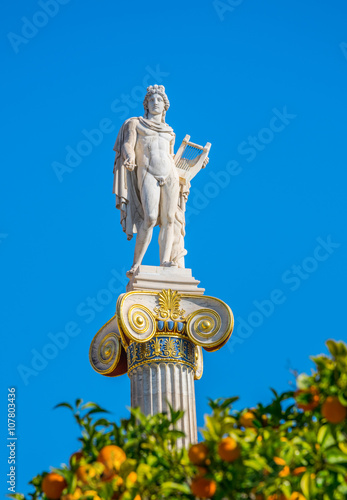 Statue of Apollo,Academy of Athens,Greece photo