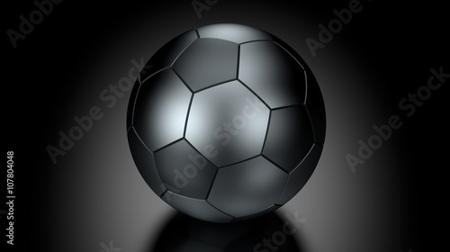 Soccer Ball in Low Key Lighting