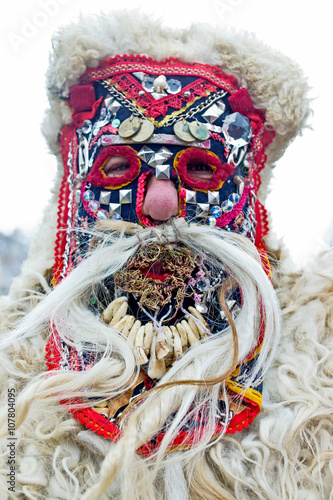 kukeri mask, Surva festival  photo