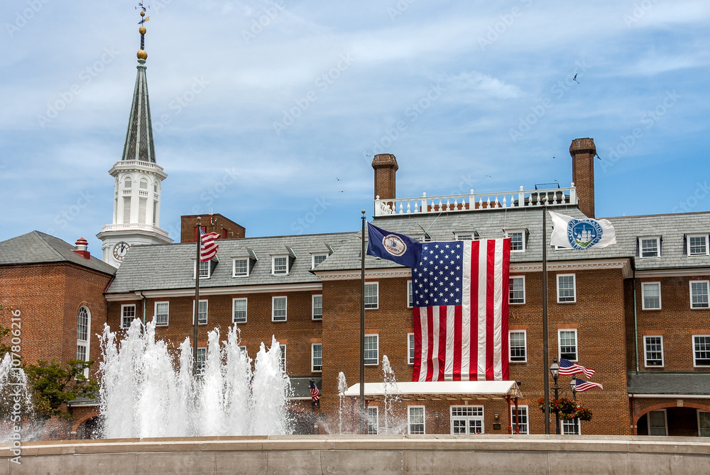 Naklejka premium Alexandria City hall, Virginia, USA