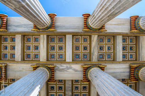 detail of ceiling of the Building of the modern Academy of Athens photo