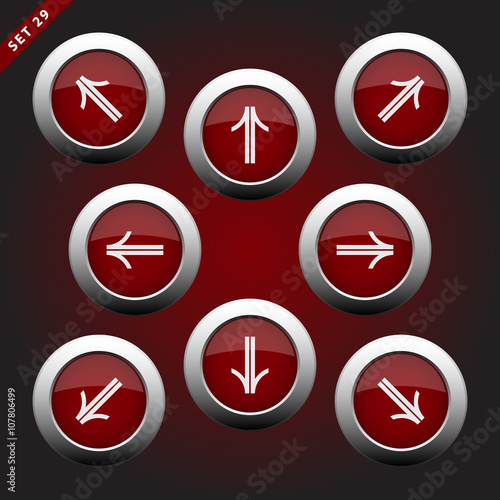 icons with arrows - eight directions