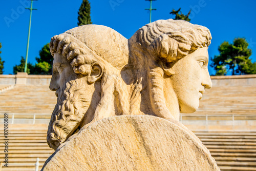 Herm scultpure from the panathenaic stadium in Athens(hosted the first modern Olympic Games in 1896) photo