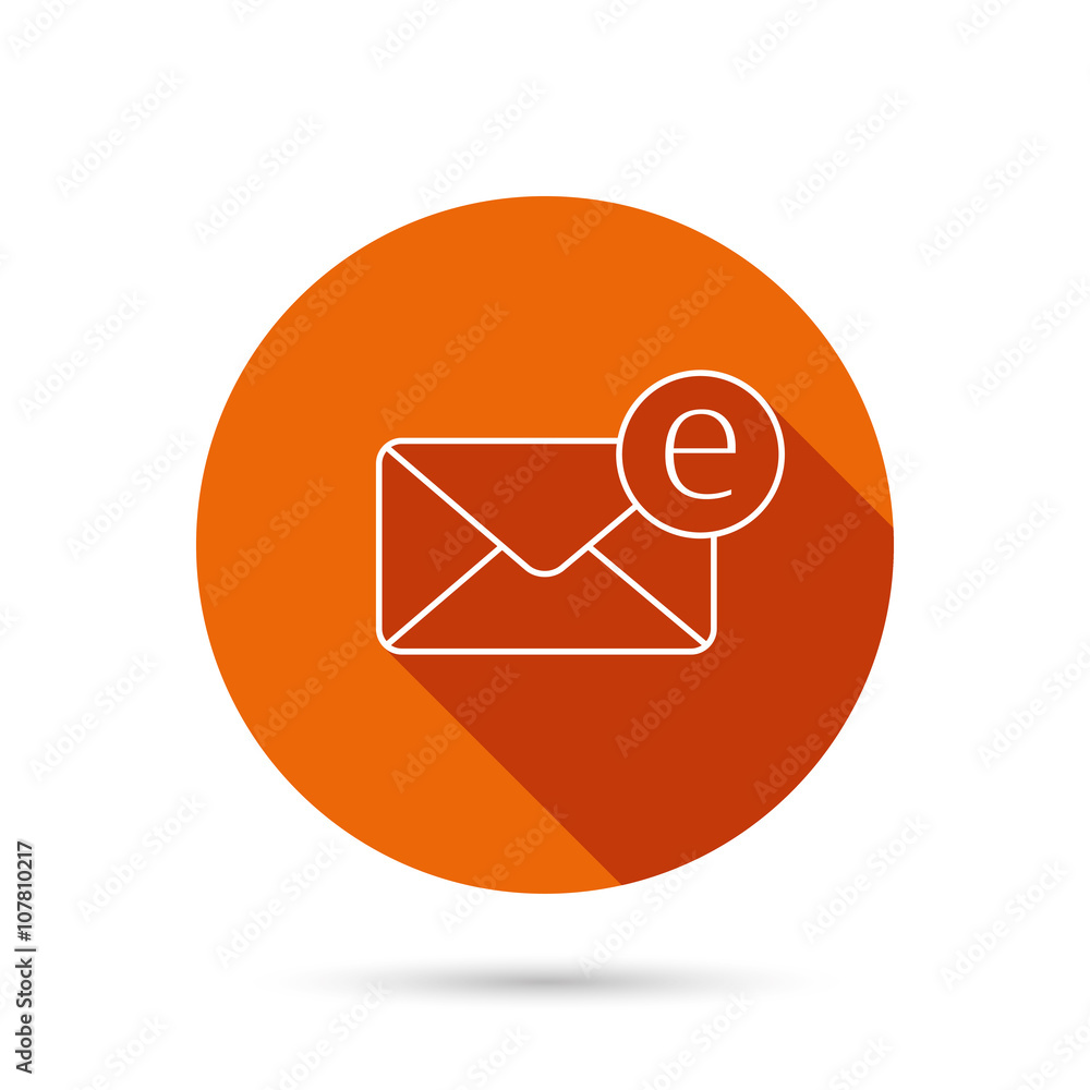 Envelope mail icon. Email message sign. Envelope mail icon. Email message sign.