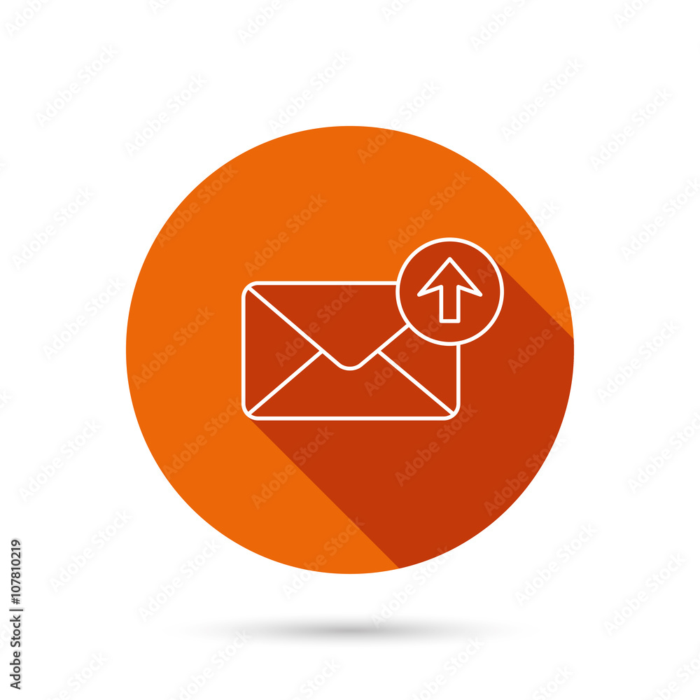 Mail outbox icon. Email message sign. Mail outbox icon. Email message sign.
