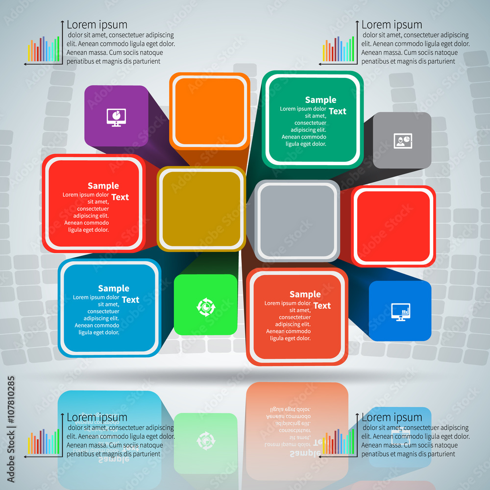Abstract 3D Paper Infographics Abstract 3D Paper Infographics