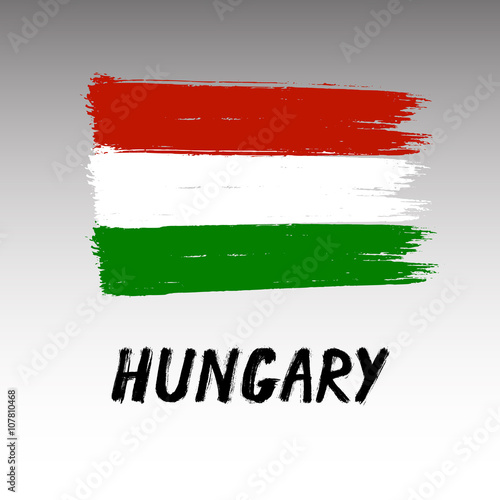 Flag Of Hungary - Grunge