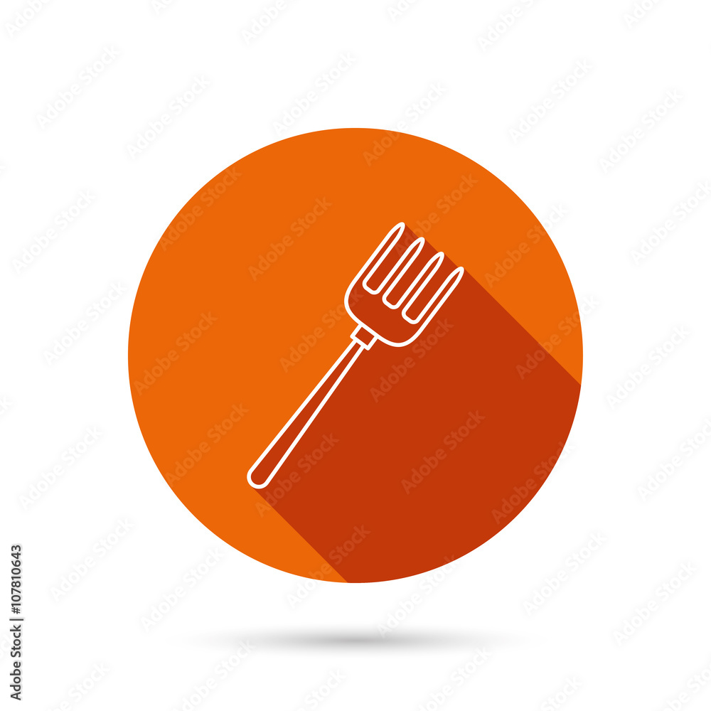 Pitchfork icon. Agriculture sign. Pitchfork icon. Agriculture sign.
