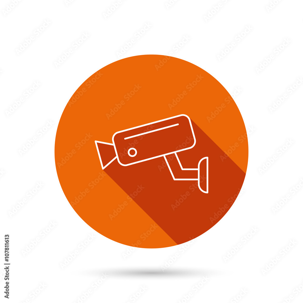 Video monitoring icon. Camera cctv sign. Video monitoring icon. Camera cctv sign.