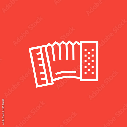 Accordion line icon.