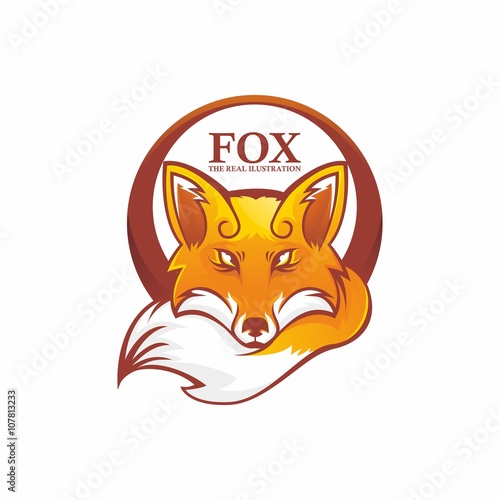 Fox head vector illustration