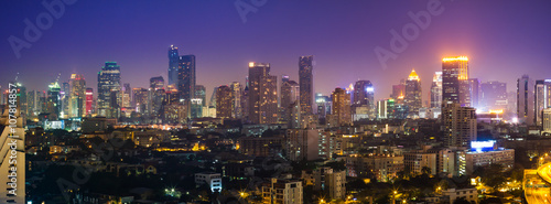 Bangkok cityscape  View high building in the business district a