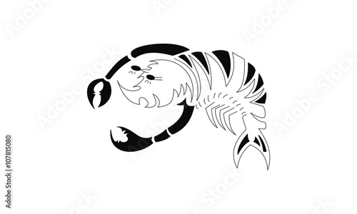 shrimp cartoon hand drawn
