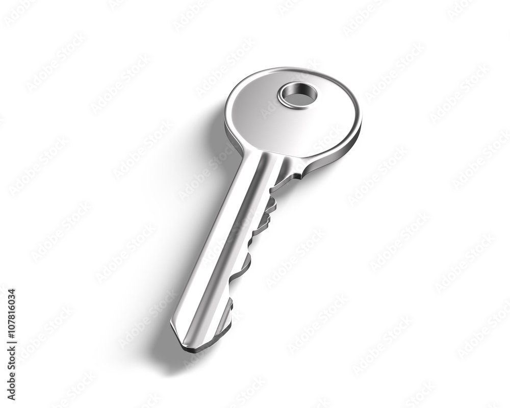 3D silver key 3D silver key