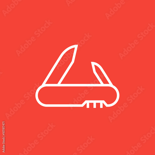 Jackknife line icon.