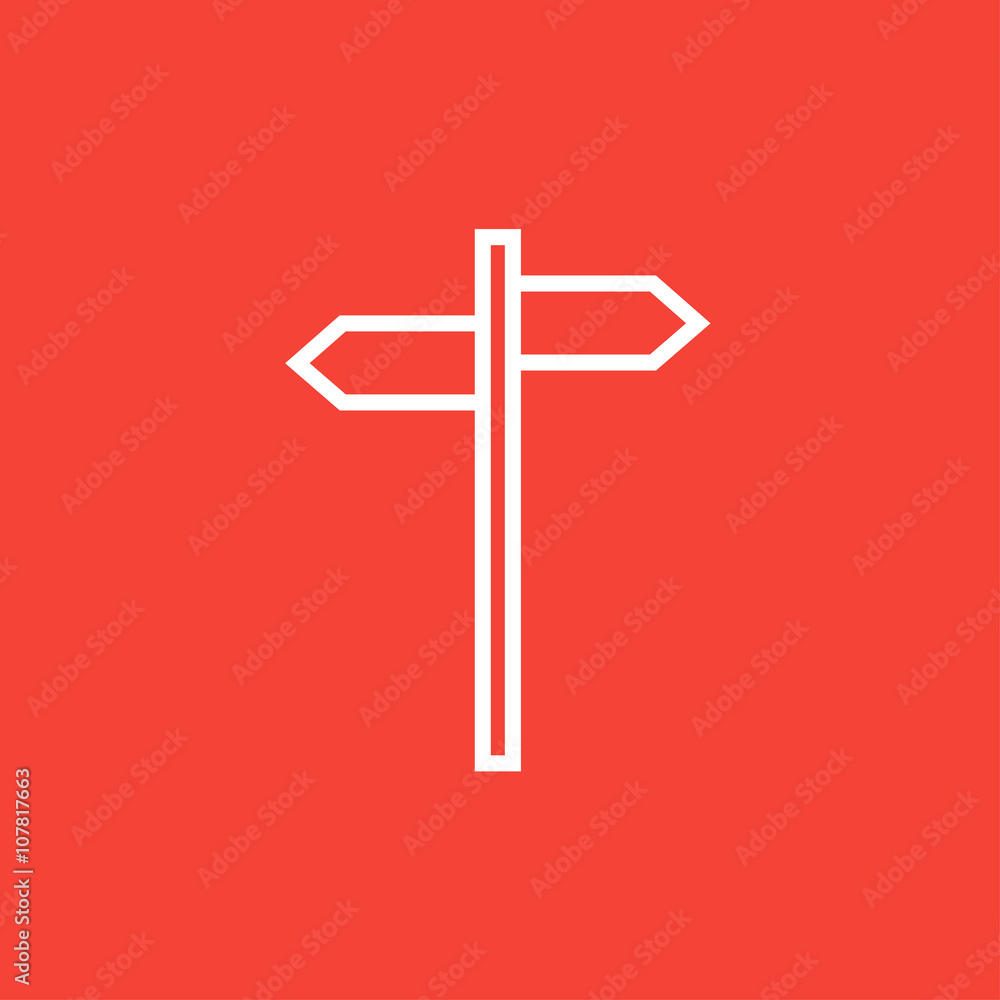 Travel traffic sign line icon. Travel traffic sign line icon.