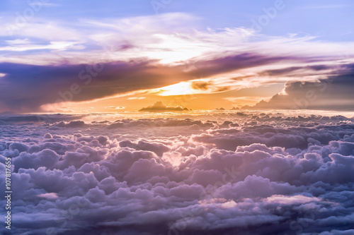 Fotografie Heaven Grand of clouds and skyscape