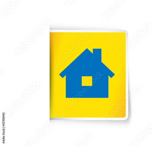 The tag with home icon