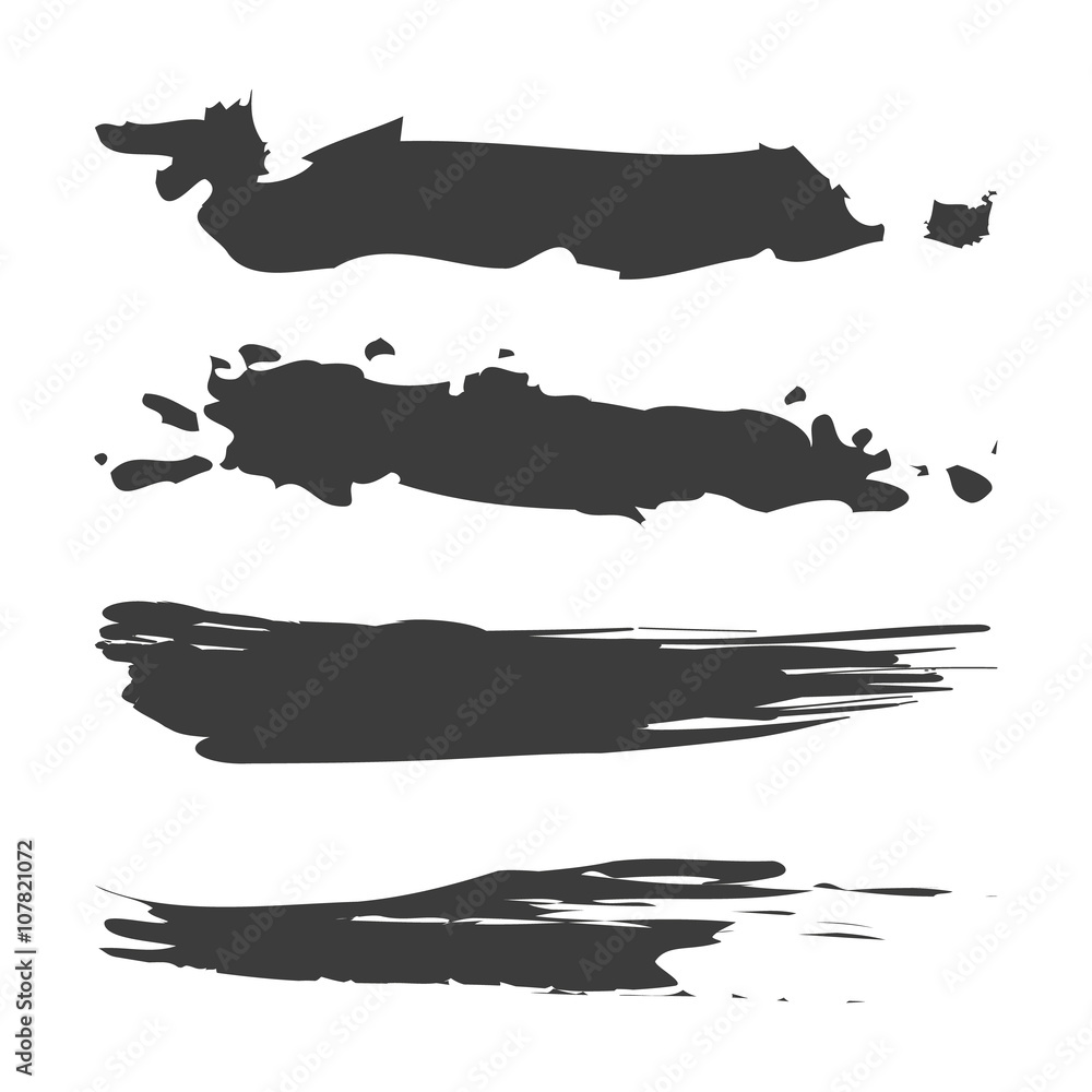 Black brush strokes collection Black brush strokes collection