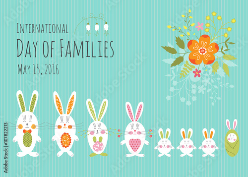 Day of Families card template