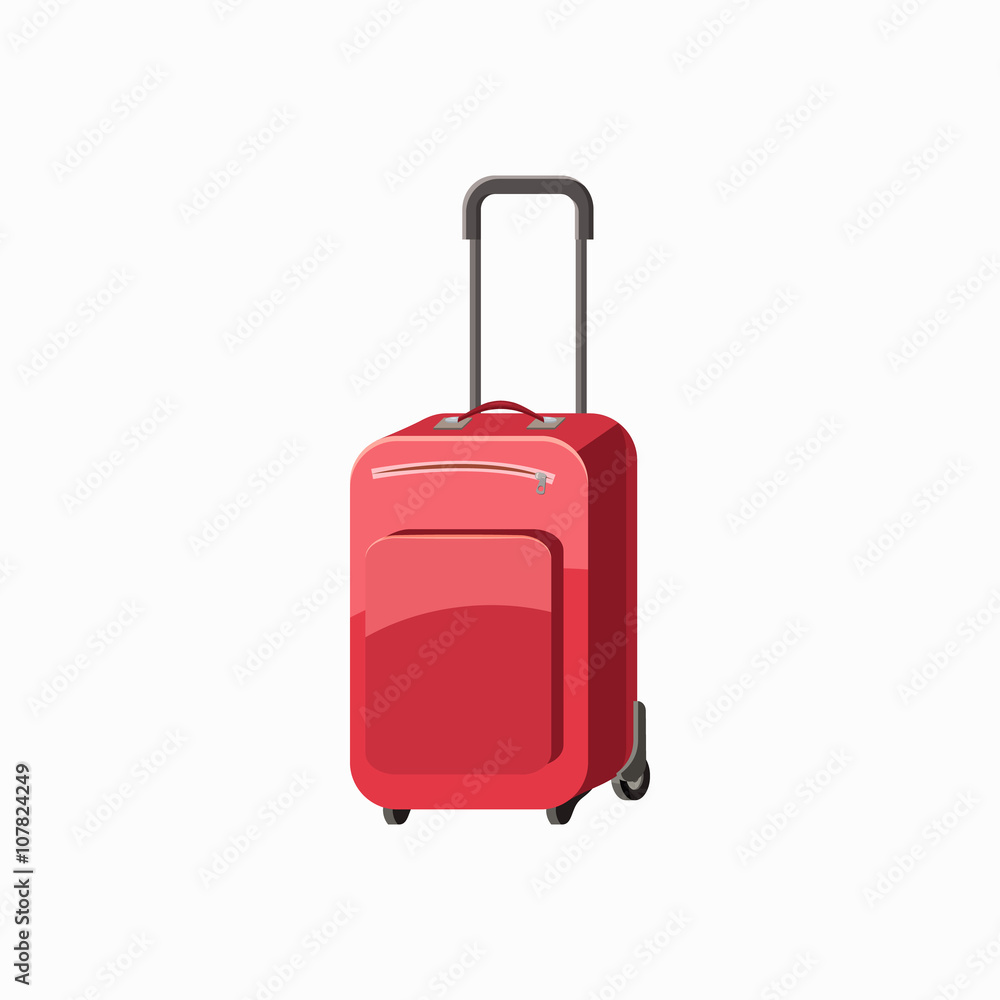 Travel luggage icon, cartoon style Travel luggage icon, cartoon style