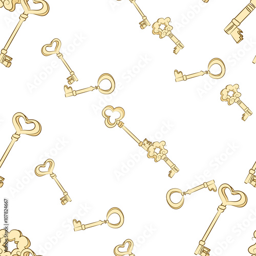 Seamless keys pattern © lolya1988