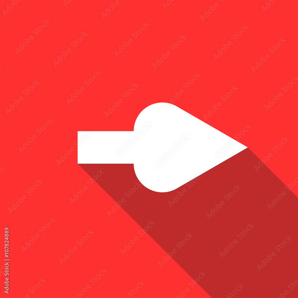 Arrow icon, flat style Arrow icon, flat style