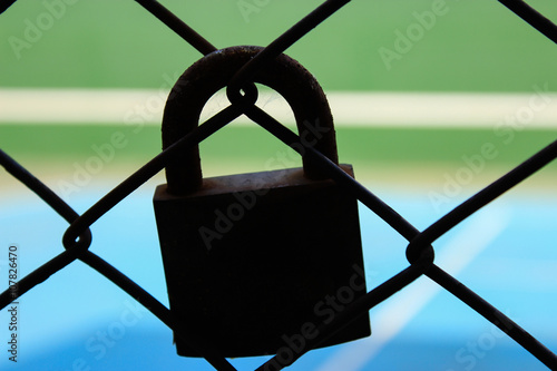 old lock silhouette