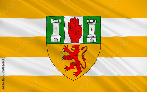 Flag of County Antrim in Ireland photo