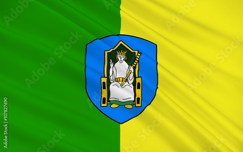 Flag of County Meath is a county in Ireland photo