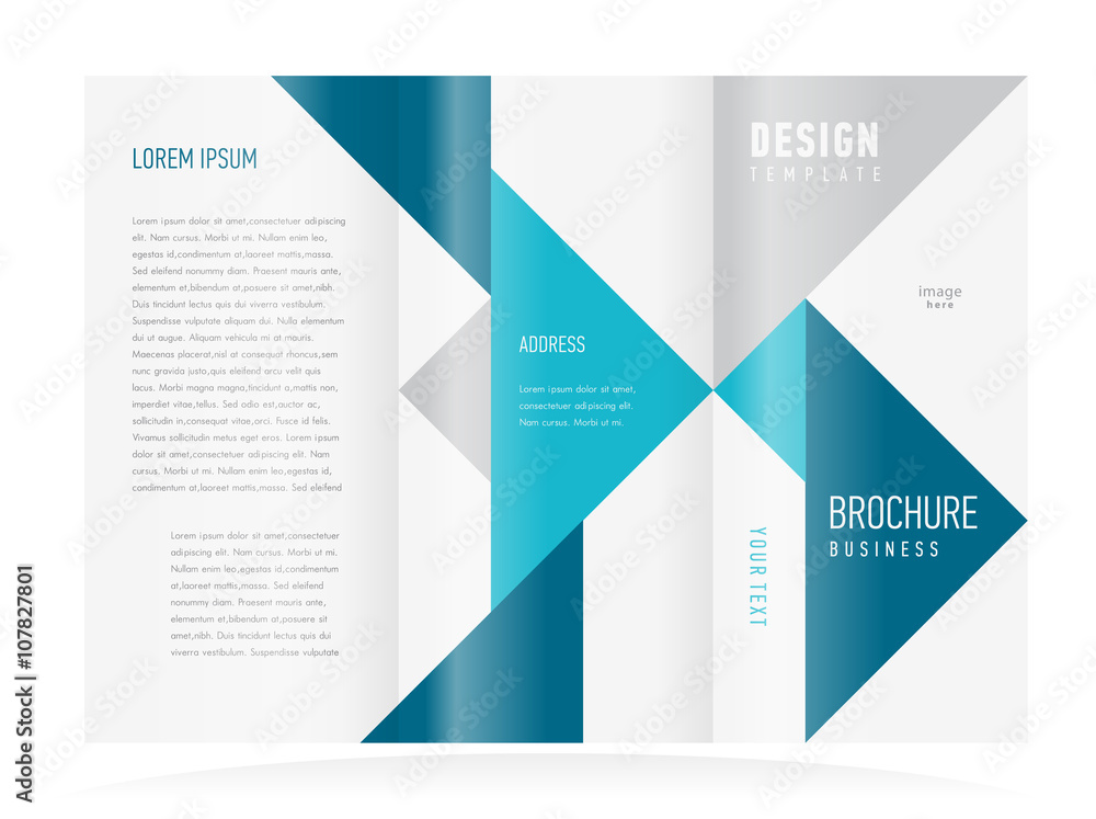 brochure design template tri-fold vector abstract triangles figu brochure design template tri-fold vector abstract triangles figu