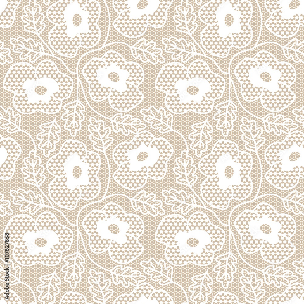 White lace seamless pattern White lace seamless pattern