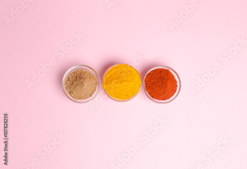 spices in a bowl with the top