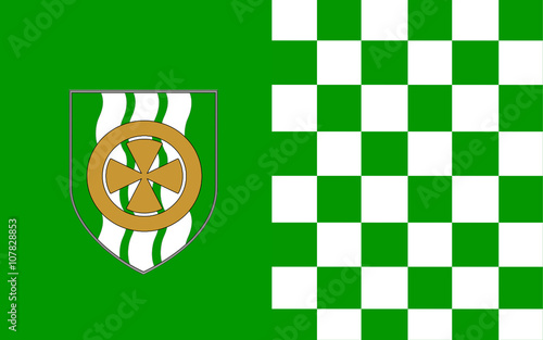 Flag of County Limerick is a county in Ireland photo