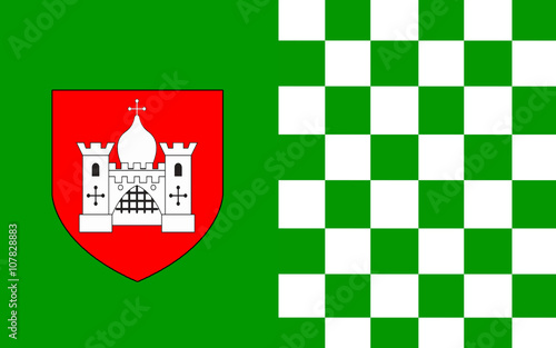 Flag of County Limerick is a county in Ireland photo