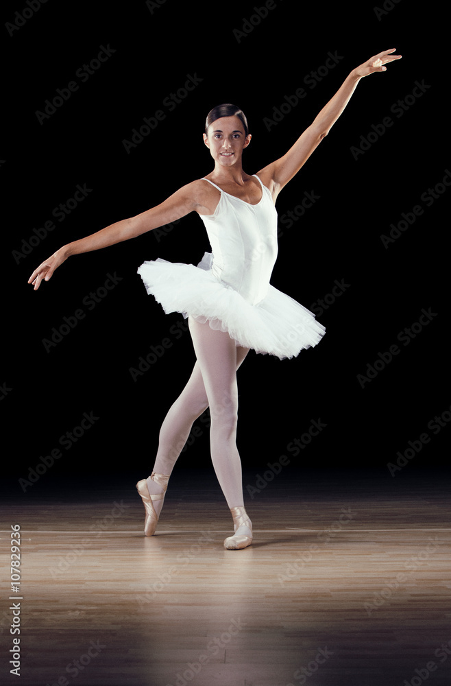 beautiful classical dancer on black background beautiful classical dancer on black background