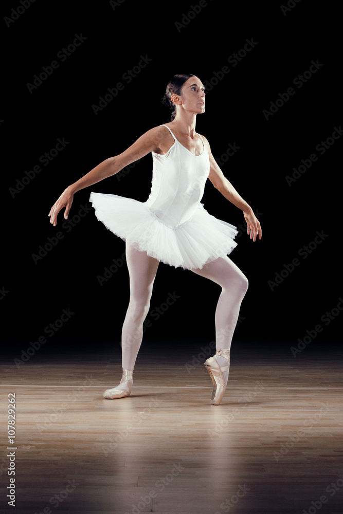 beautiful classical dancer on black background beautiful classical dancer on black background