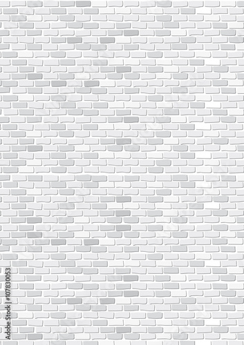Fototapeta mur de briques blanc
