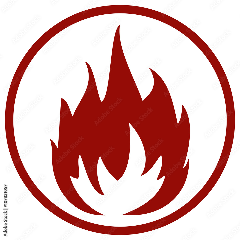 Flame Icon, Vector Illustration. Flame Icon, Vector Illustration.