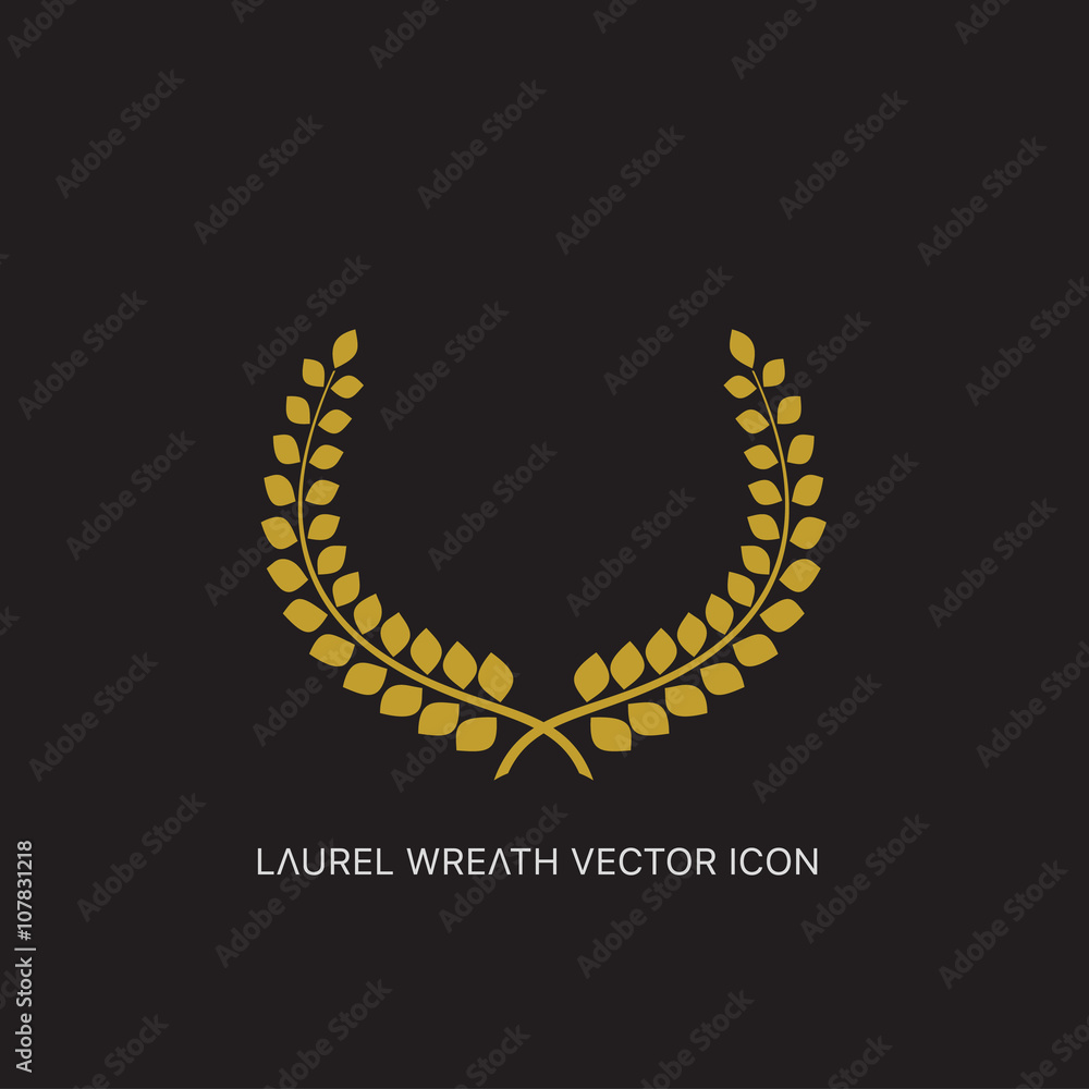 Crest logo element set,Coat of arms,Set of award laurel wreaths and branches,vector illustration. Crest logo element set,Coat of arms,Set of award laurel wreaths and branches,vector illustration.