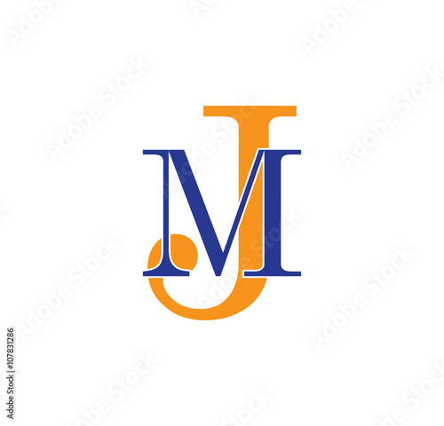 MJ logotype simple modern