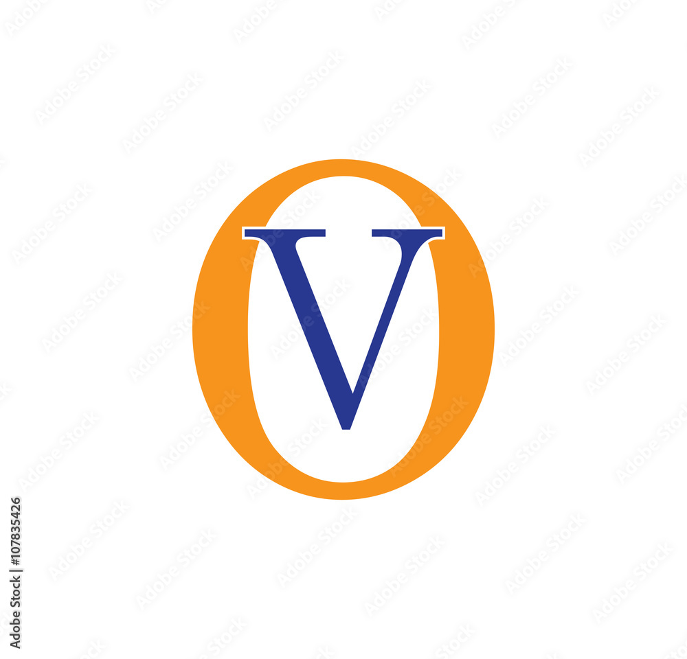 Obraz premium VO logotype simple modern