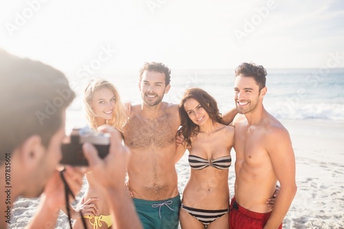Man taking picture of his friends