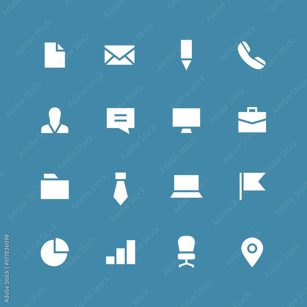 Invert business vector icon set. Different white symbols on the colored background. Invert business vector icon set. Different white symbols on the colored background.