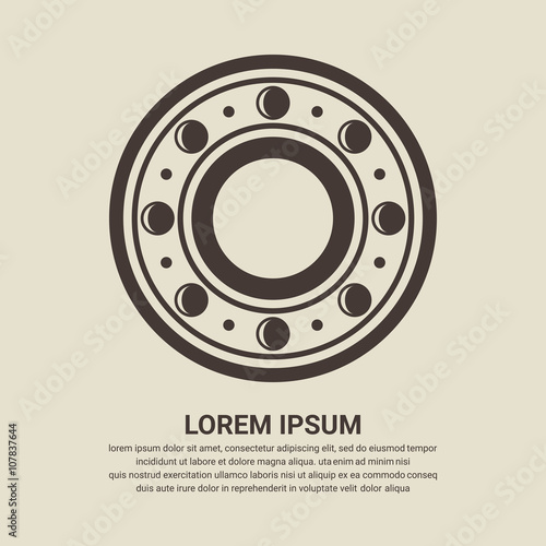 Ball bearing icon - Vector
