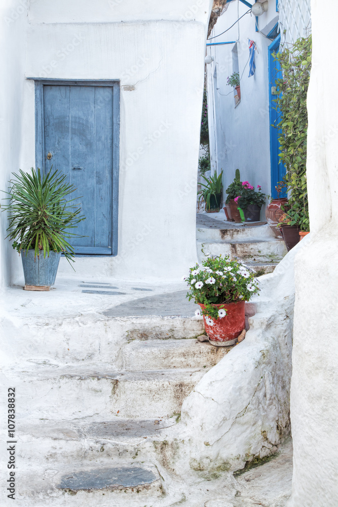 Naklejka premium Traditionelle griechische Gasse