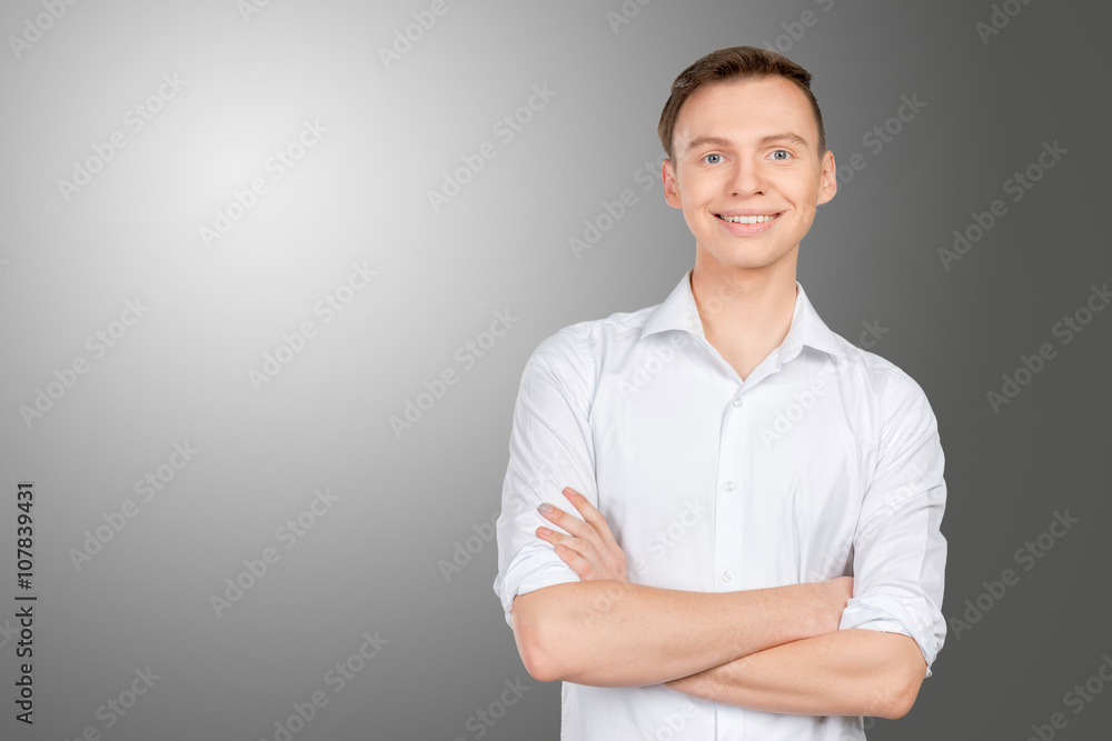 Portrait of happy smiling man Portrait of happy smiling man